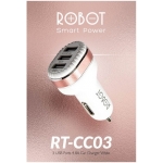 Charger Car ROBOT RT-CC3 4.8A 3 USB Port